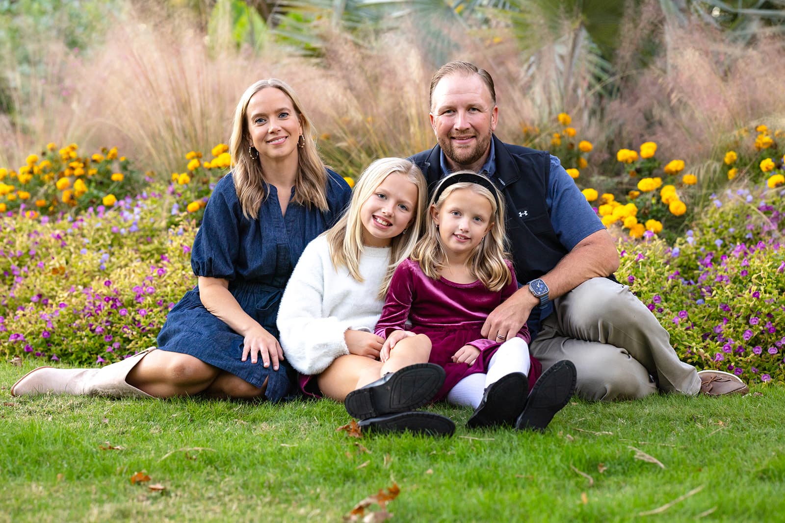 Family portrait session outdoors in McKinney, Texas by Porchlight Studios