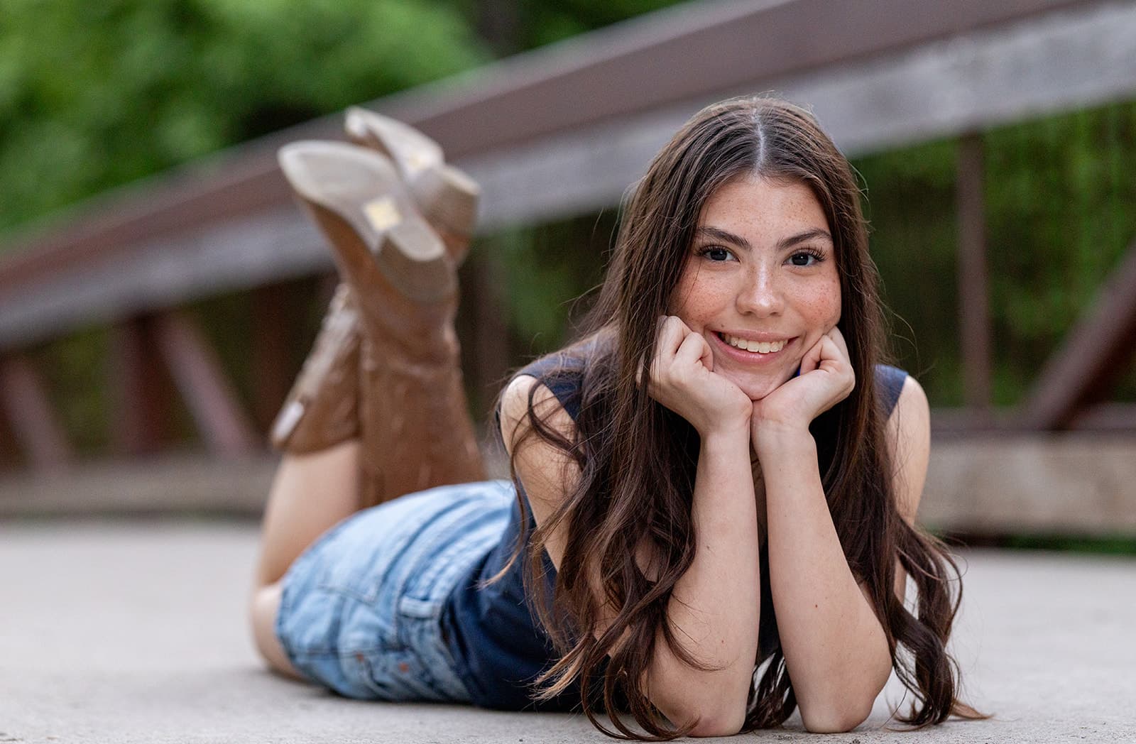 High school senior portrait on location in McKinney, Texas by Porchlight Studios